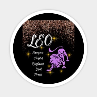 Leo ♌🦁 Zodiac Sign Astrology Tshirt Magnet